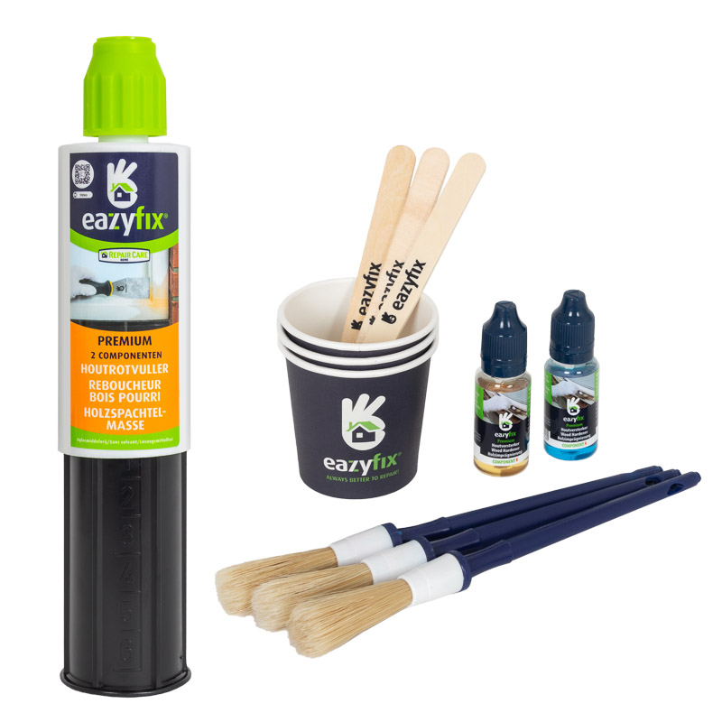 Repair wood with the wood rot supplement kit EAZYFIX